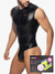 Addicted Fetish ADF142 Front Reißverschlusskörper string Schwarz