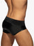 Addicted Fetish ADF133 Front Reißverschluss Brief Schwarz