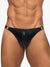 Addicted Fetish ADF209 Runde Schnalle Rub Thong Schwarz 