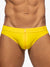 Addicted Fetish ADF150 Allover Zip Swim Brief Yellow