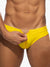 Addicted Fetish ADF150 Allover Zip Swim Brief Yellow