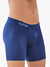 Clever Moda Klassiker Match Long Boxer Dunkelblau