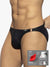 ES Collection Glänzender recycelter Rippenbikini schwarz