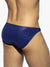 ES Collection Glänzende recycelte Rippen -Bikini -Marine