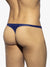 ES Collection Glänzende recycelte Rippe Thong Marine