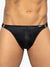 ES Collection UN555 Shiny Recycled Rub Thong Black
