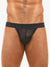 Vivendi glamouröser Rüstung Tanga -Modus Brief Schwarz