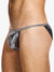 Vivendi -Modus Metallic Metall Tanga Brief Silber