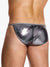 Vivendi -Modus Metallic Metall Tanga Brief Silber