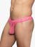 Sukrew Underground Sheer Low Rise Thong Electric Pink