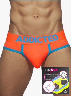 Addicted Neon Cockring Swimderwear Brief