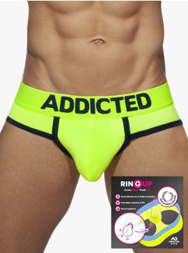Addicted Neon Cockring Swimderwear Brief