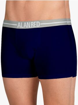 Alan Red Lasting Long Leg Boxer Silver ION 2-Pack
