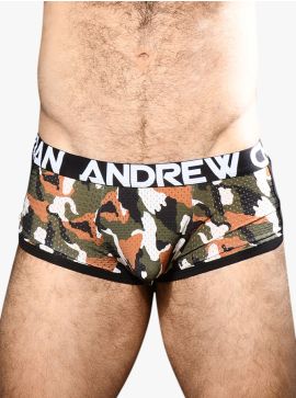 Andrew Christian Camouflage Mesh Boxer w-Almost Naked