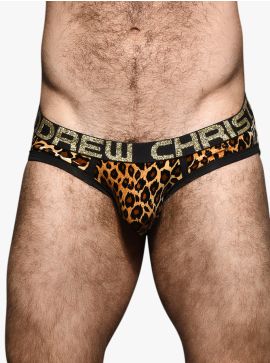 Andrew Christian Plush Leopard Brief w-Almost Naked