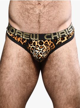 Andrew Christian Plush Leopard Thong w-Almost Naked